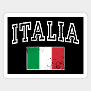 Italia Flag Italy Italian Vintage Distressed Fade Sticker